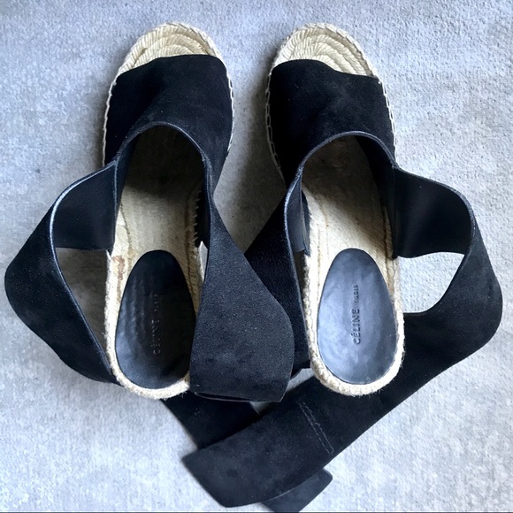 Celine Black Suede Espadrilles - Picture 3 of 7